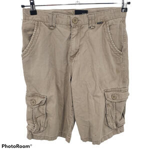 Hurley Cargo Shorts Mens Size 30 Brown Khaki‎ Pockets